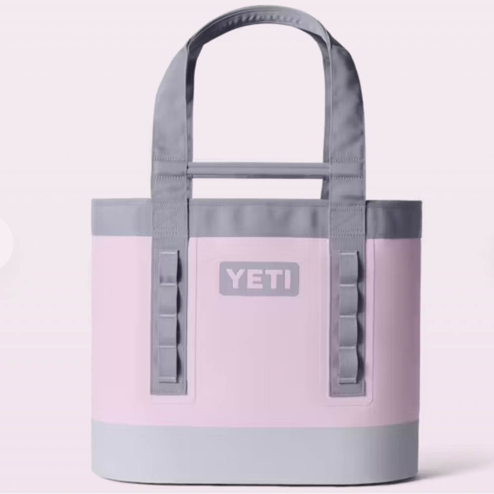 Yeti Pink and Gray Tote Bag Durable and Weather-Resistant